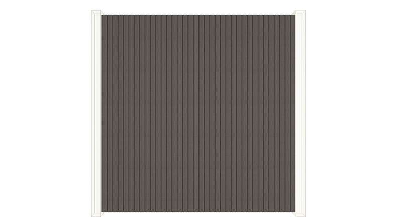planeo DesignPro – WPC cladding, dark grey, 2900 x 175 mm