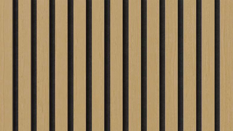 planeo acoustic panels - natural oak 2480 x 600 x 21.5 mm | fire-retardant