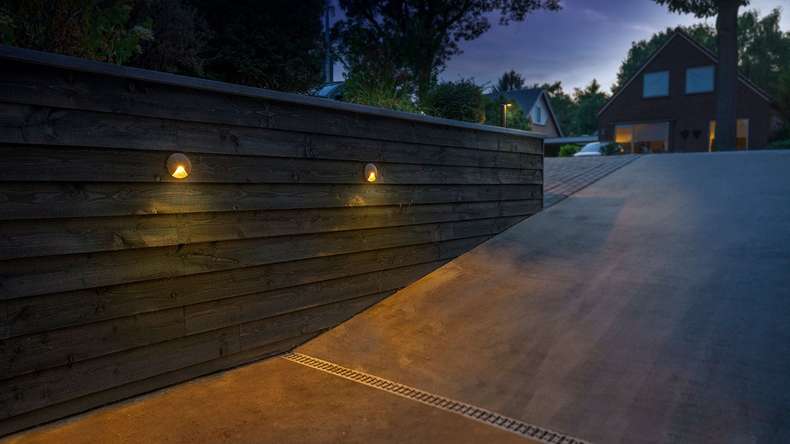planeo garden lighting 12V - LED wall light Kuma wall light Alu - 6W 294Lumen
