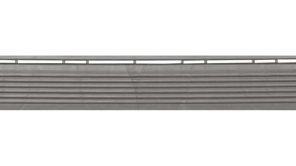 planeo side panel for 40 x 40 cm click tiles – dark grey