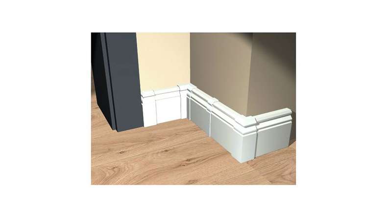 Inside corner self-adhesive for skirting board F100202AB Alt-Berlin White 18 x 80 mm (9062172001)