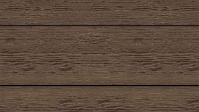 planeo ANTIKWoodline – WPC CoEx-coated decking board, lightweight composite profile – Ipe Brown 3m – rustic/smooth brushed