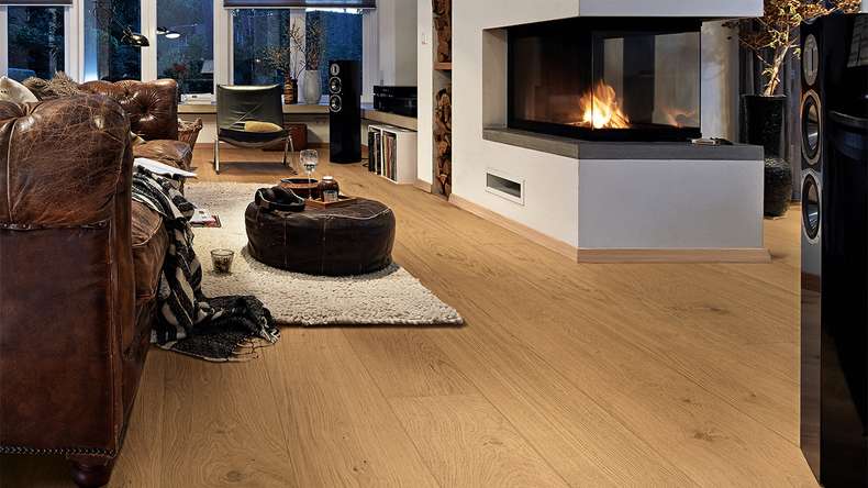 MEISTER Lindura wood flooring HD 400 - 08936 Oak vivid pure ultra matt lacquered 2200 x 205 x 11 mm (500214-2200205-08936)