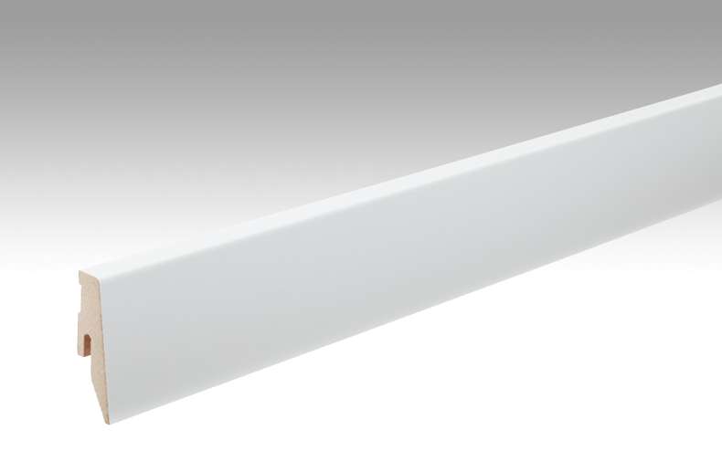 MEISTER skirting boards Uni white glossy DF 324 - 2380 x 60 x 20 mm (200005-2380-00324)