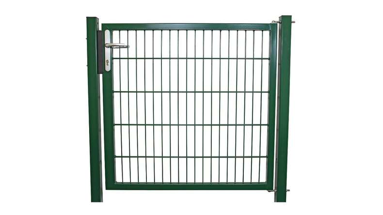 Universal door medium 1-leaf moss green incl. gateposts