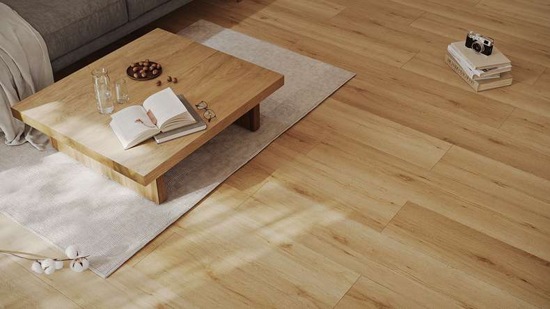 planeo Rigid Click Vinyl - HOMEtec Pro 50 IXPE Pure Canyon Oak | Impact sound insulation integrated (RP-G50-3)