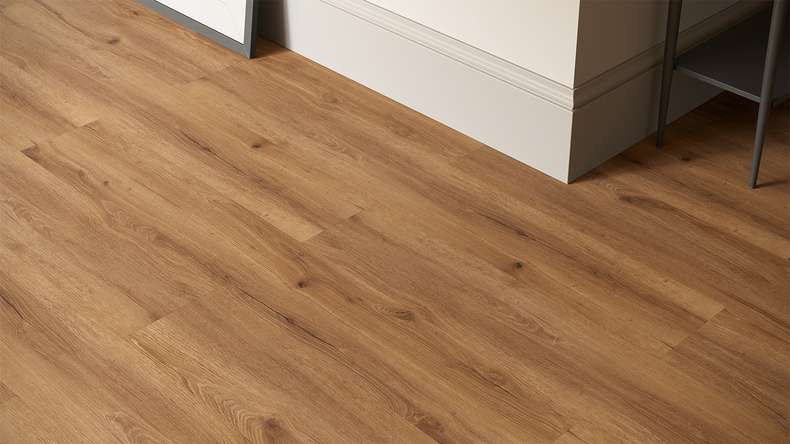planeo Rigid Click Vinyl - GRANDline Nature Oak Brown | Impact sound insulation integrated (NF-GL-702-N)