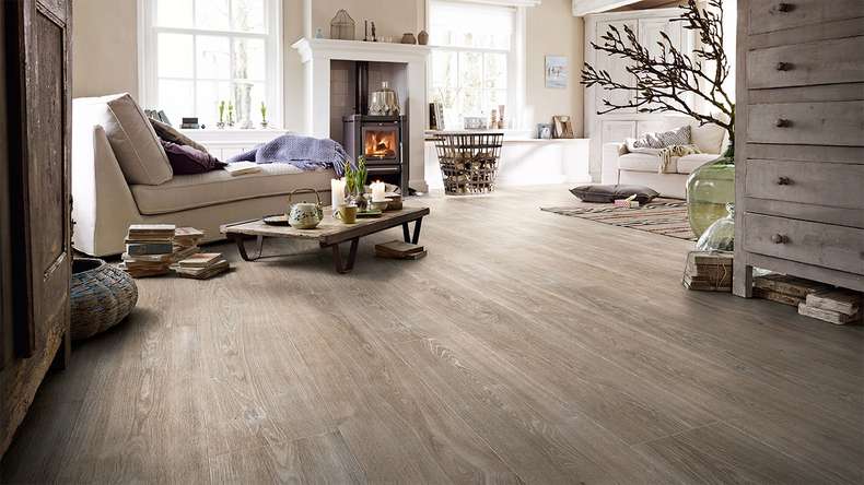 MEISTER Laminate - MeisterDesign LL 250 Oak white grey 06277 | Synchronous embossing (600009-2052248-06277)