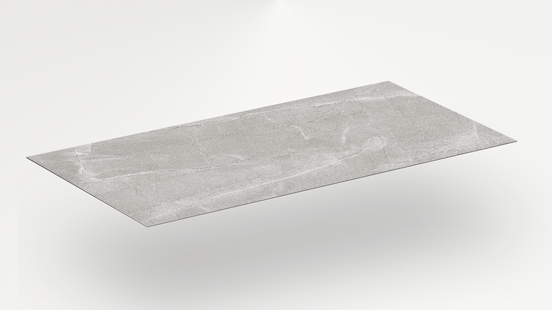 planeo SPC wall cladding – CeraRock Tile Light Grey Marble XL 280 x 117.5 cm