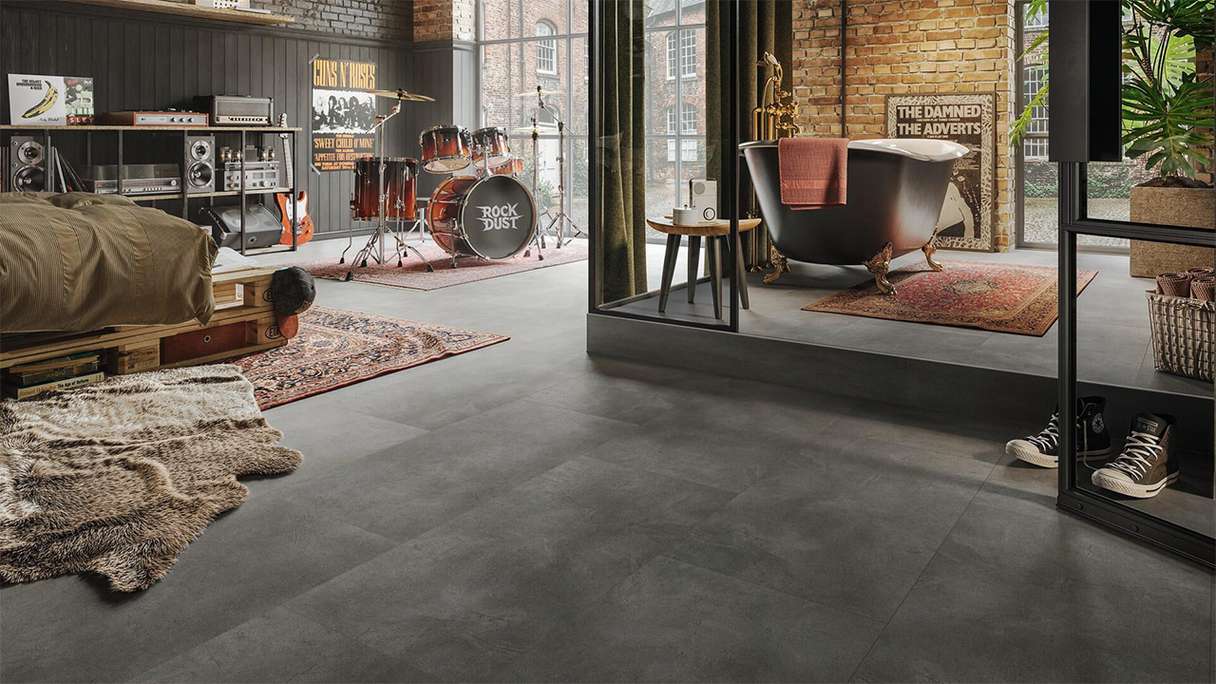 MEISTER design flooring Rigid Vinyl RB 500 S - 20208 Stoner rock | Impact sound insulation integrated (400049-0914457-20208)