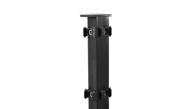 Corner post type FB anthracite for double bar fence