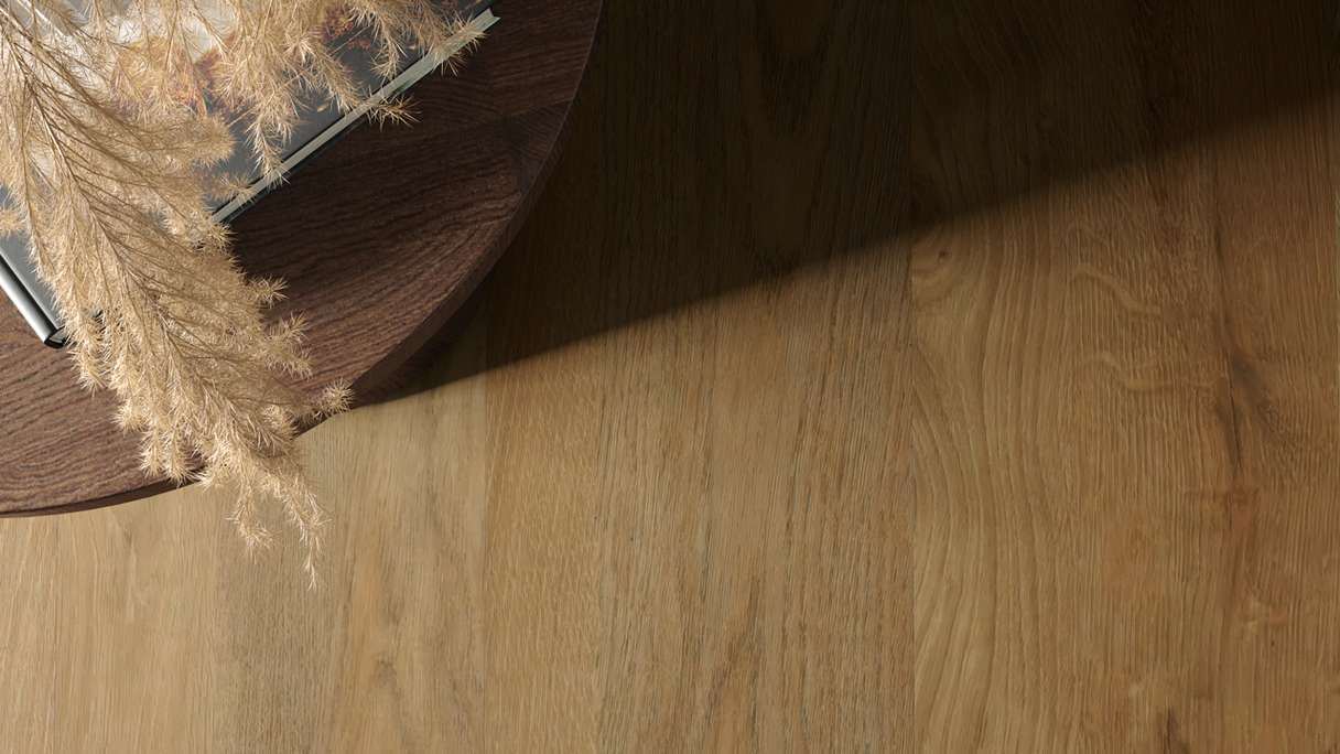 planeo adhesive vinyl - Object Woodline Oak Gold | synchronised embossing (PLDD2570-EGO)
