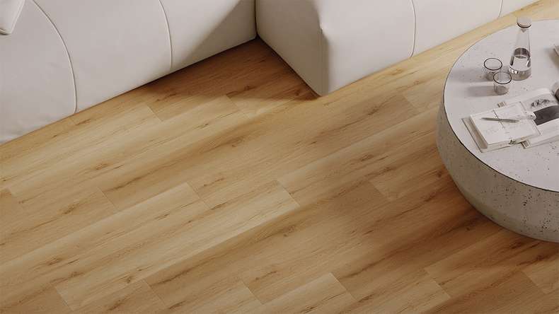 planeo Rigid Click Vinyl - HOMEtec Pro 50 IXPE Natural Field Oak | Impact sound insulation integrated (RP-G50-4)