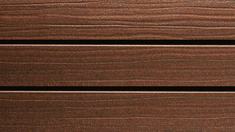 planeo Fassado - WPC rhombus strip facade cladding Prime maroon