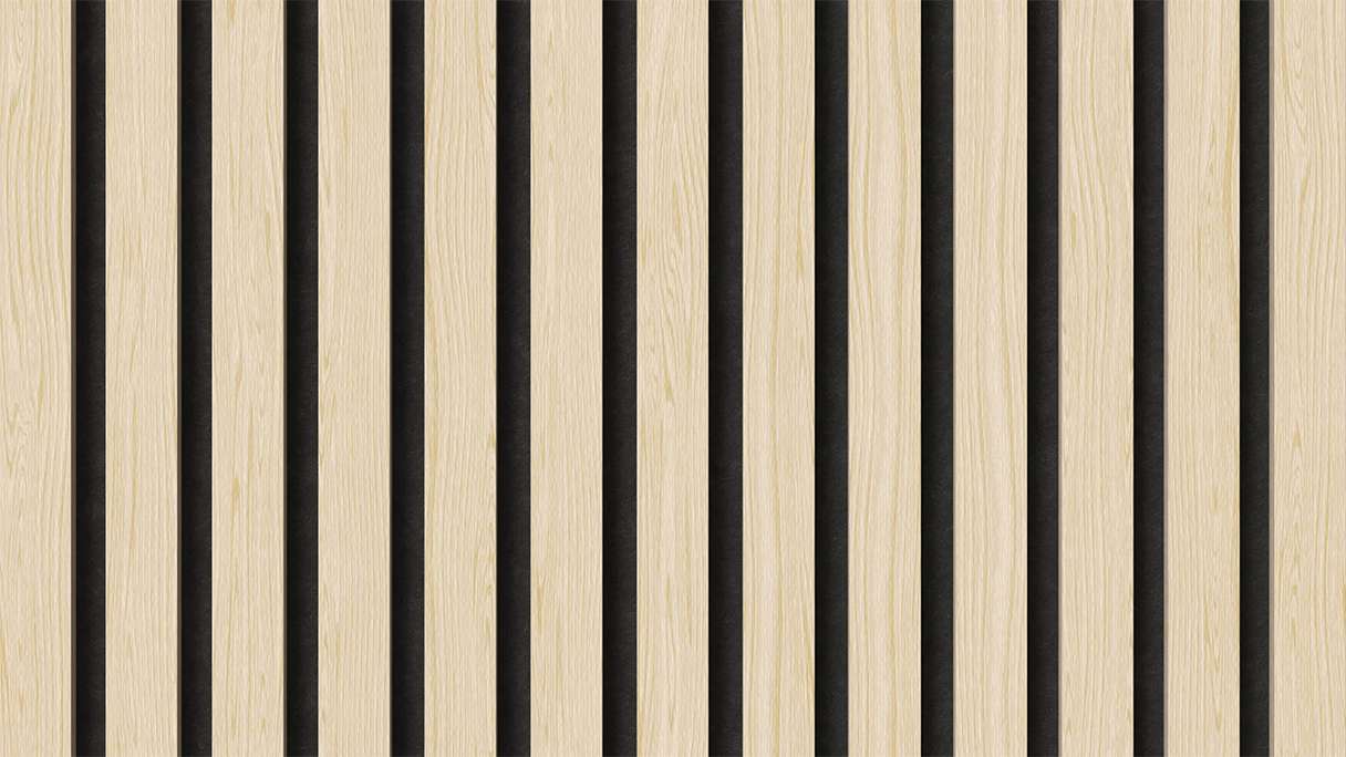 planeo acoustic panels - oak white 2480 x 600 x 21.5 mm | fire-retardant
