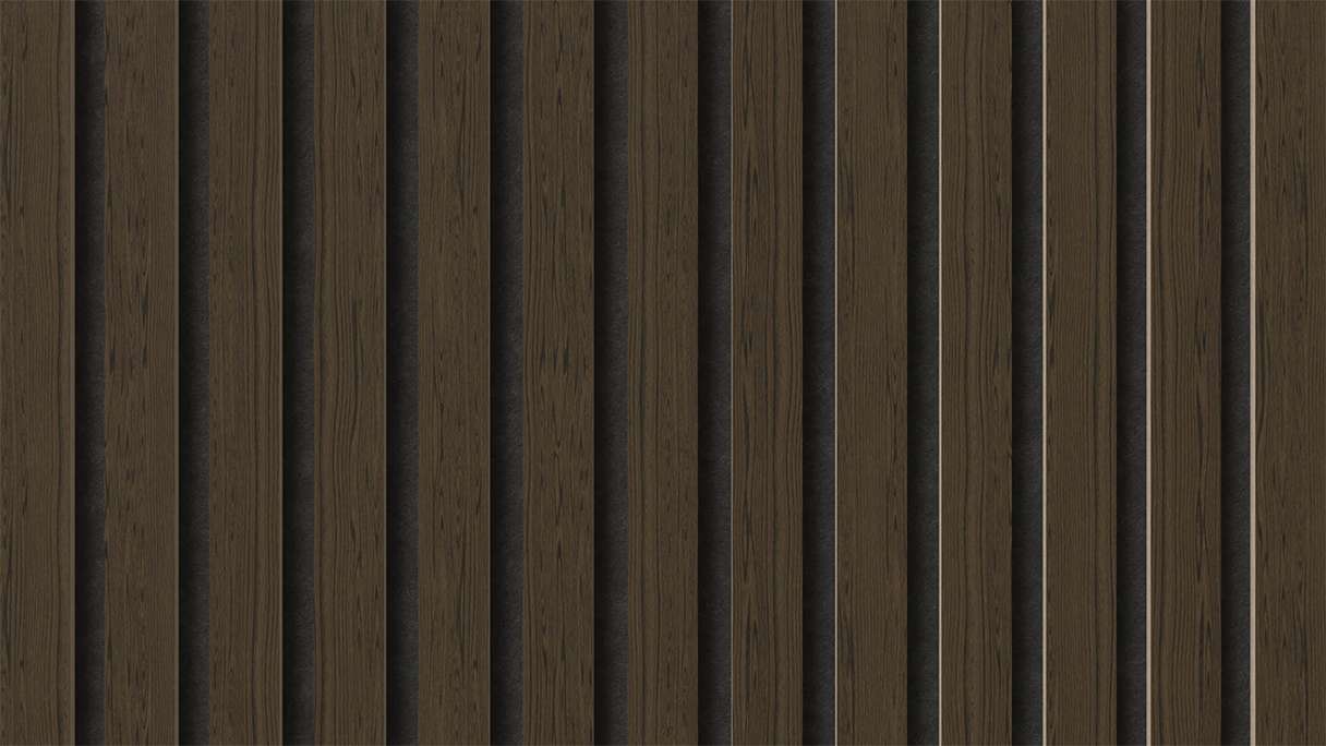 planeo acoustic panels - smoked oak 2480 x 600 x 21.5 mm | fire-retardant