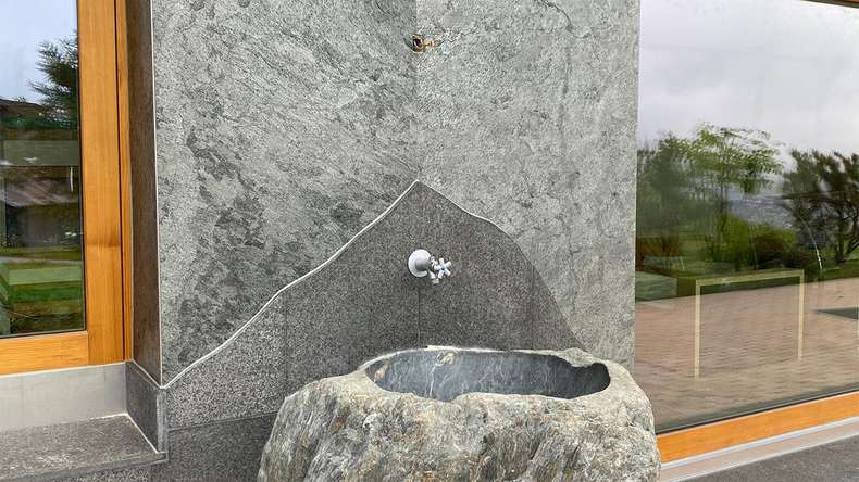 planeo EVOLITH Slate&Stone - Natural stone wall cladding Urban Grey 1220 x 610 mm