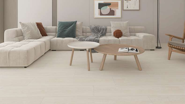 planeo Rigid Click Vinyl – Cream Oak | Integrated impact sound insulation (KR-SOP-2)