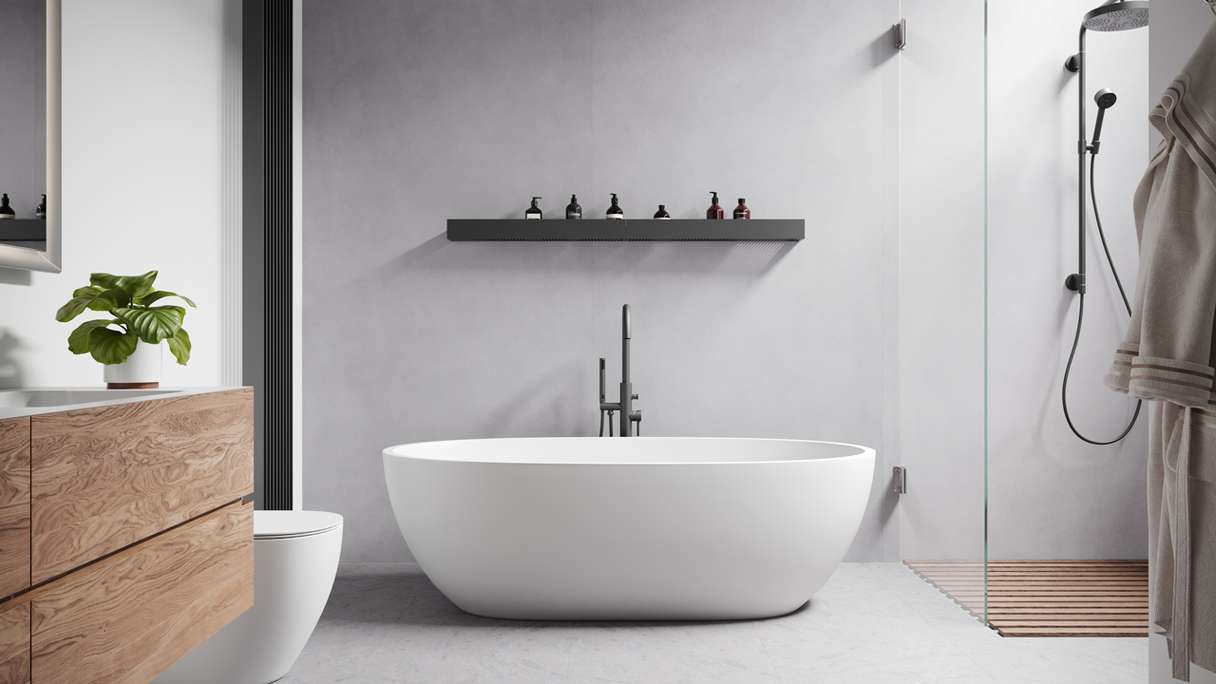 Planeo Wallboard - Concrete Grey Matt - various formats
