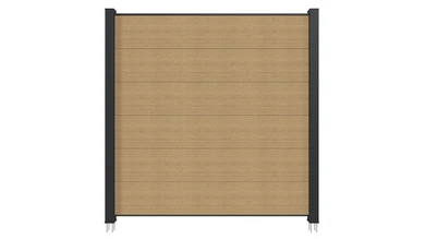 planeo INFINITY XL-Board - WPC CoEx plug-in fence sand 176 x 183