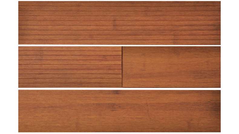 planeo wooden terrace - light bamboo - smooth/grooved
