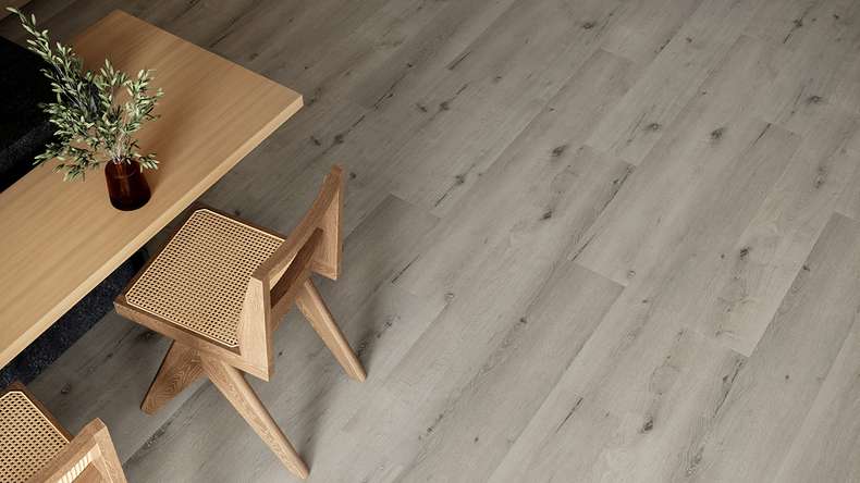 planeo WPC click vinyl - PUREtec MAX 70 EIR Light Grey Oak | Impact sound insulation integrated (RP-A50-5)