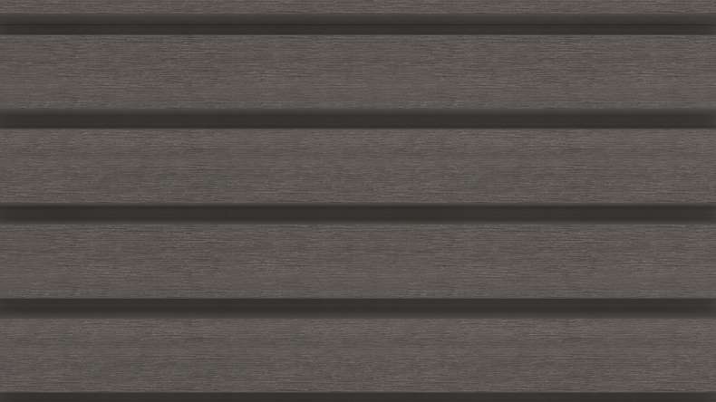 planeo LINEA Wide – WPC CoEx cladding, dark grey, 2900 x 181 mm