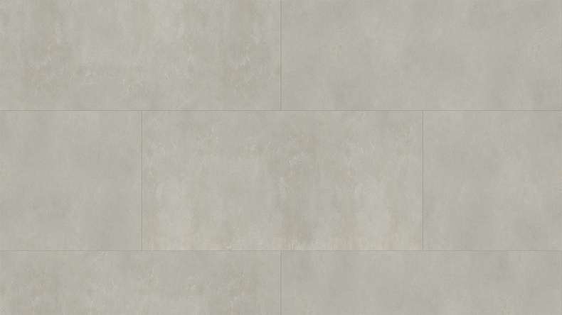 planeo Rigid Click Vinyl - Light Grey XXL Tile | Impact sound insulation integrated (DF-KF-794-030)