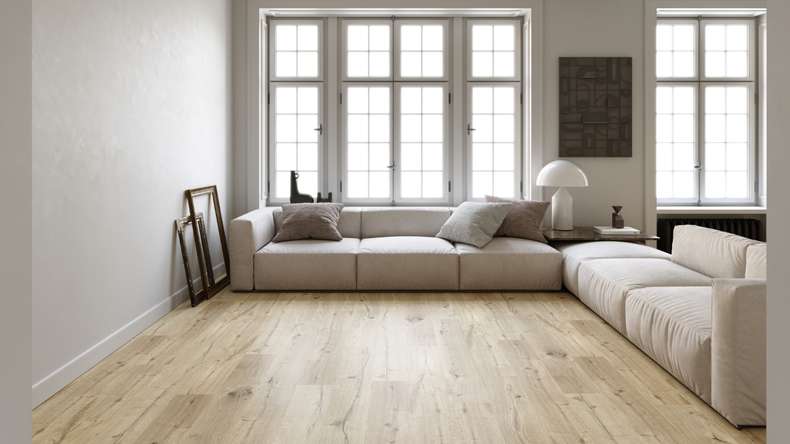 SKAVA rigid click vinyl - Home Corn Oak | integrated impact sound insulation (LO-1095)
