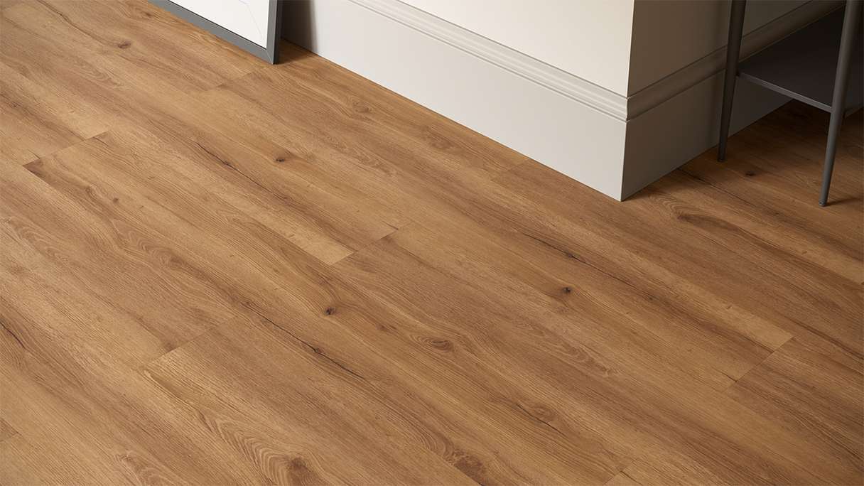 planeo Rigid Click Vinyl - GRANDline Nature Oak Brown | Impact sound insulation integrated (NF-GL-702-N)