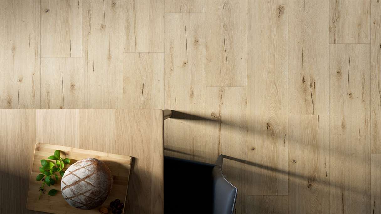 planeo Rigid Click Vinyl - Metro Oak | Impact sound insulation integrated (DF-K-132-055)