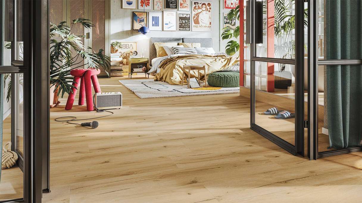 MEISTER design flooring Rigid Vinyl RD 200 S - 20192 Industrial pop | Impact sound insulation integrated (400047-1220230-20192)