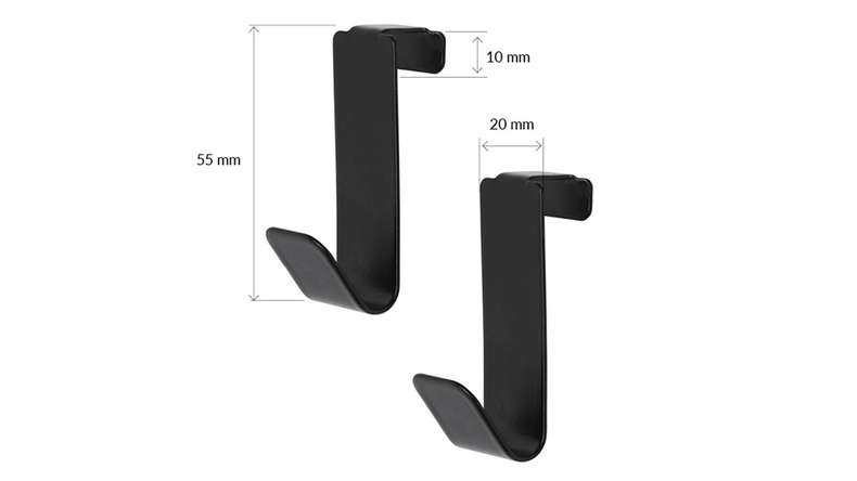 planeo hooks - black 2 pcs
