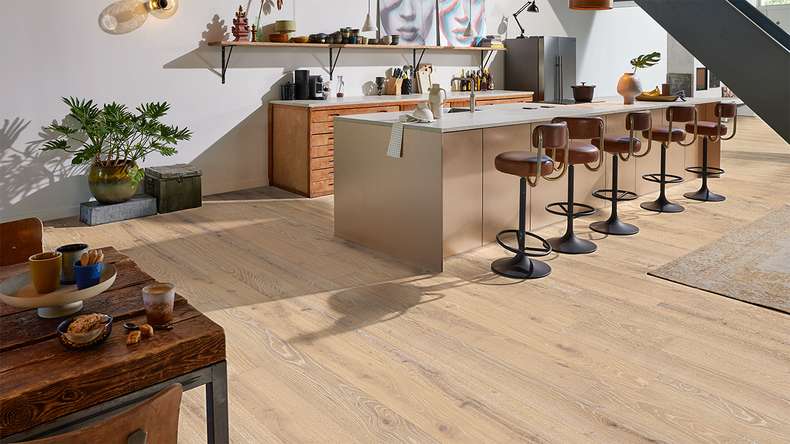 MEISTER Wood flooring - Natureflex HD 100 Limed light white oak lively 20016 | Authentic appearance (500139-2200210-20016)