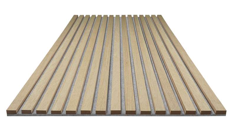 Skaben acoustic panels SilentWall Pro - light brown oak - 250 x 60 cm