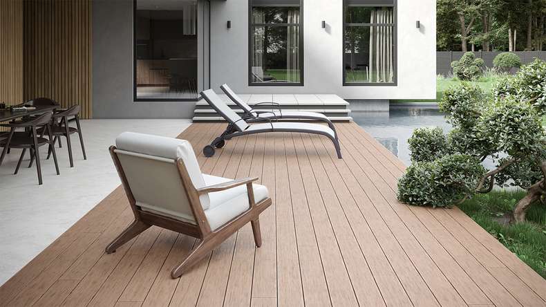 planeo TitanWood - solid plank sand-brown antique aged/brushed
