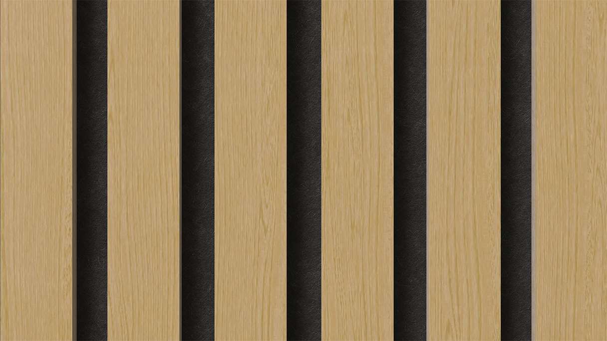 planeo acoustic panels - natural oak 2480 x 600 x 21.5 mm | fire-retardant