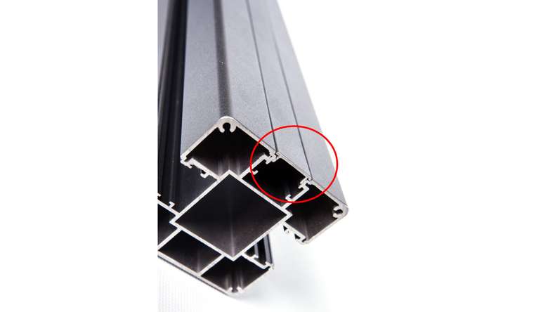 planeo Alumino - post cover strip silver grey 190cm 7x7 and 9x9cm