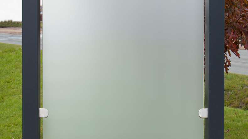 planeo Ambiente - glass privacy screen upright satin 120 x 180 cm