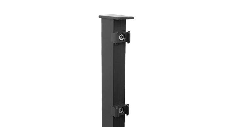 Fence post type FB anthracite for double bar fence
