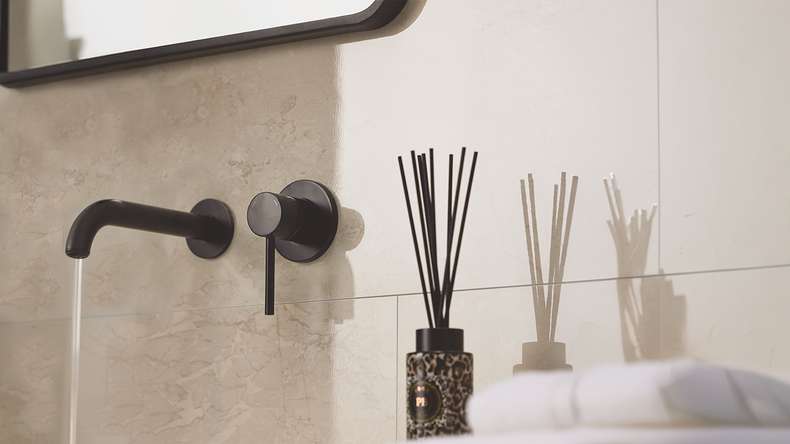 planeo StrongWall - plastic wall panelling Cala 65 x 37.5 cm high gloss