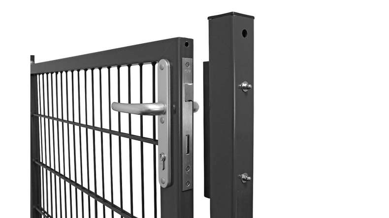Universal door medium 1-leaf anthracite H 1200 x W 1090 mm incl. gateposts