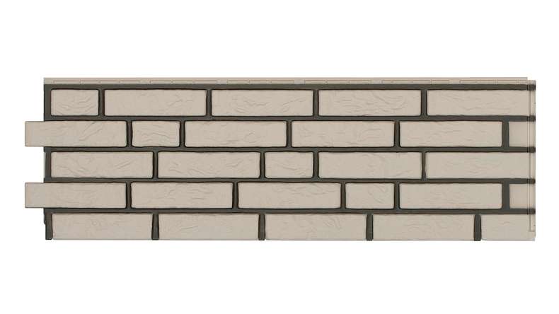 Zierer facade cladding clinker facing NB2 - 1130 x 359 mm white made of GRP