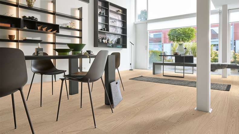 MEISTER Wood flooring - Natureflex HD 100 Off-white oak lively 20014 | Authentic appearance (500139-2200210-20014)