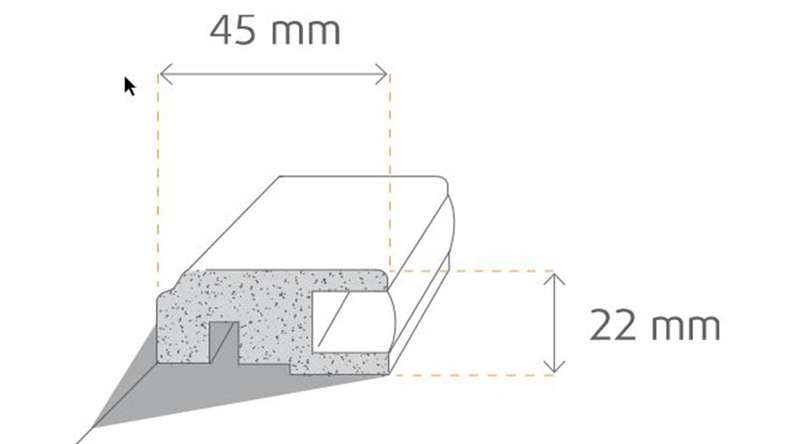LED ceiling strip priming film/white