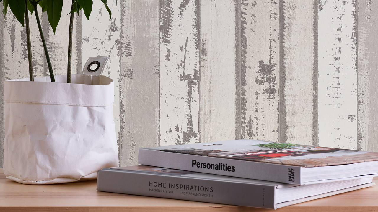 Vinyl wallpaper grey modern wood Authentic Walls 2 583 Wallpaper