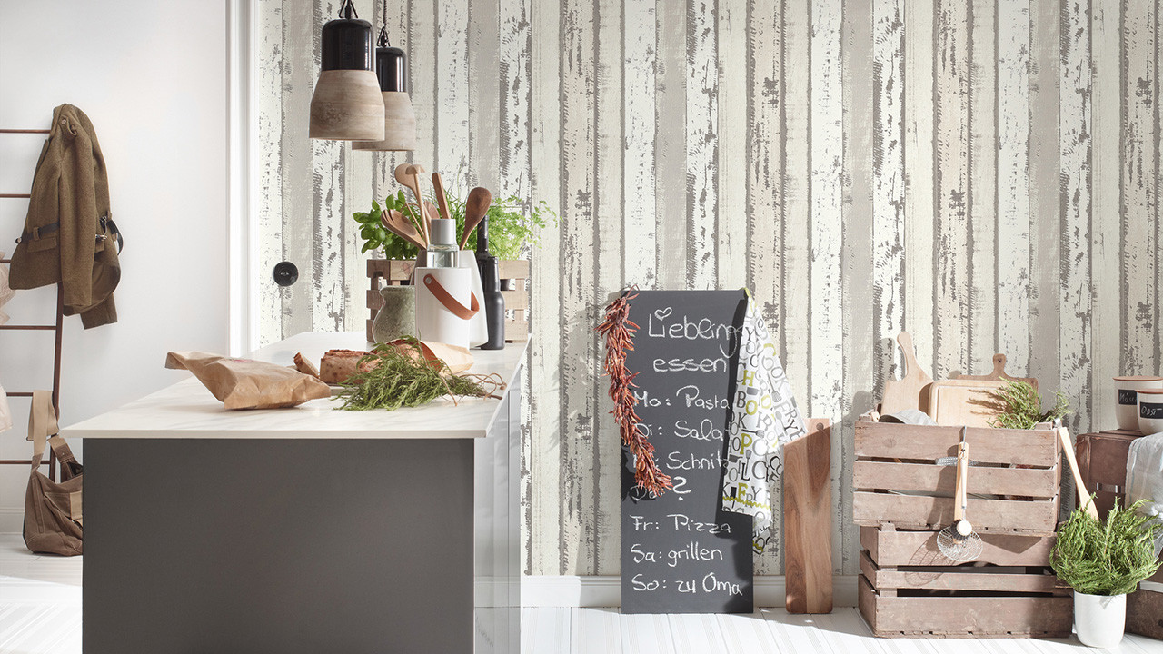 Vinyl wallpaper grey modern wood Authentic Walls 2 583 Wallpaper