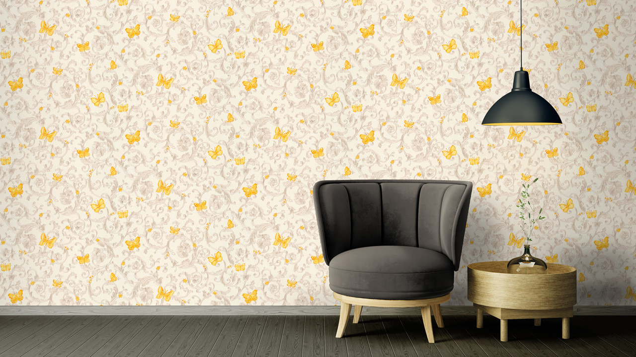 vinyl wallcovering stone wallpaper yellow modern classic stones versace 3  253 - Wallpaper