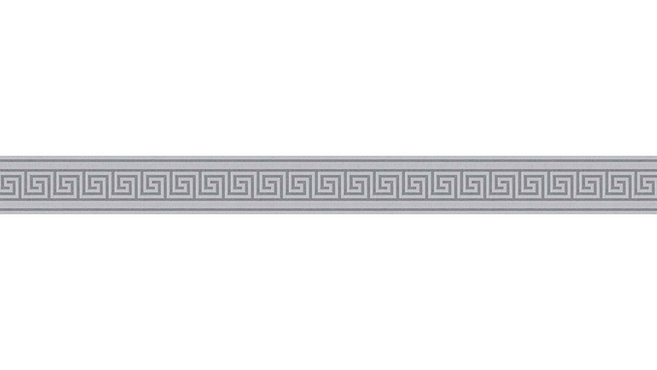 Vinyl wallpaper border grey vintage ornaments stripes Only Borders 10