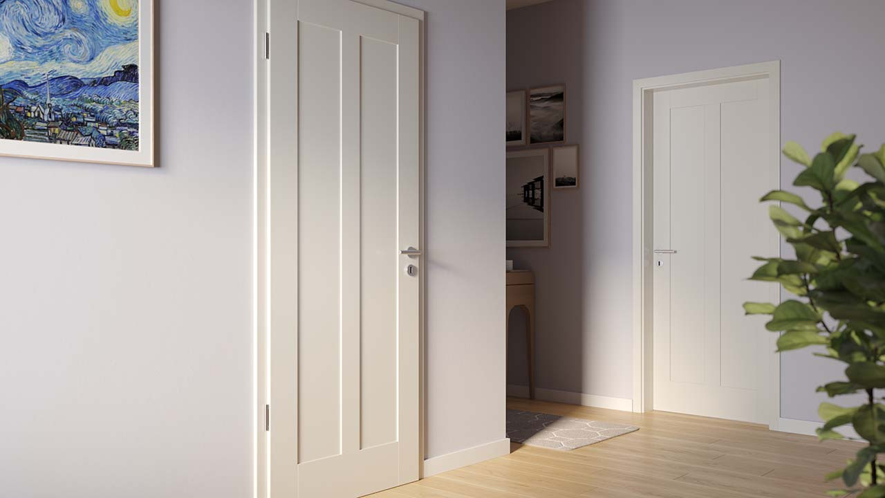 planeo Lacquer interior door Lacquer 2.0 Dieto 9010 White lacquer